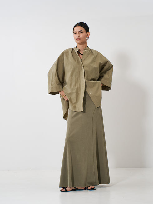 【 予約:2月上旬 】ROUND FORM SHIRT /Y261-11005